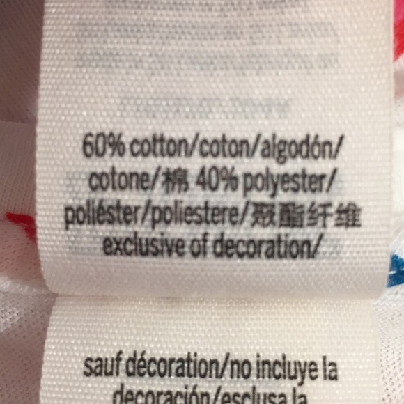 Pink Victoria’s Secret Crew Tee White Rainbow New - Picture 9 of 9